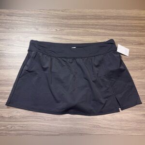 Croft & Barrow Tummy Control Black Swim Skirt Size 1X NWT